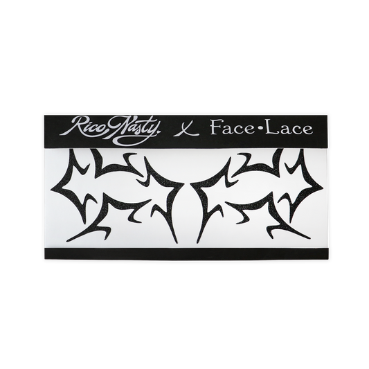Open And Closed Star Face Lace Decal