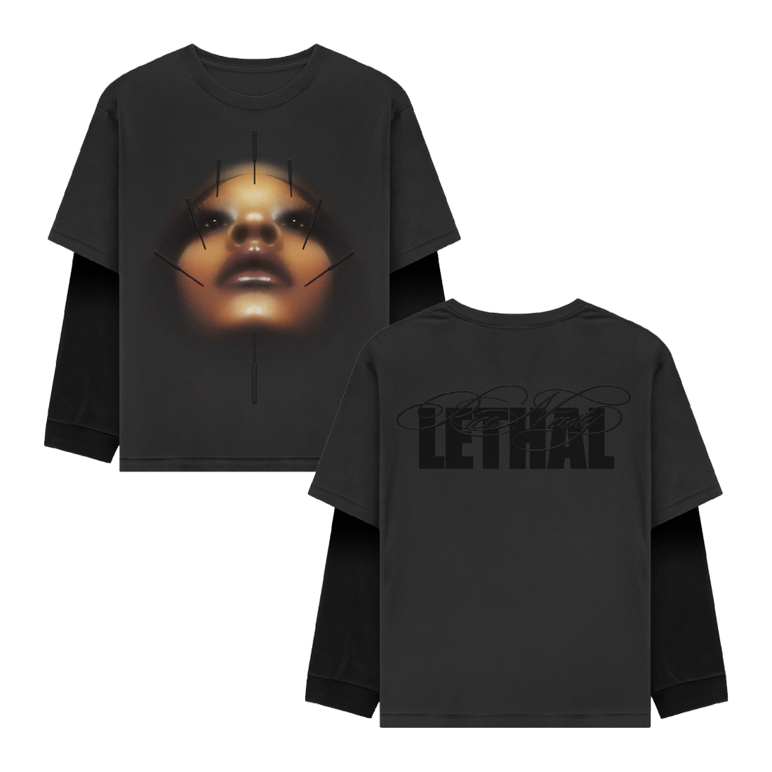 Lethal 2 in 1 Long Sleeve (BLACK OR GRAY)