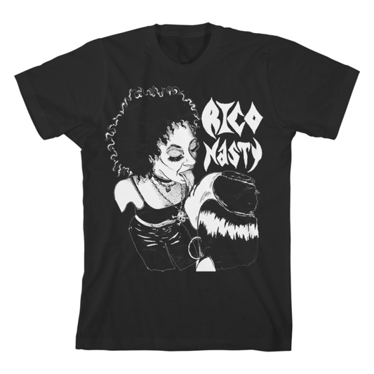 Punk Text Black T-Shirt